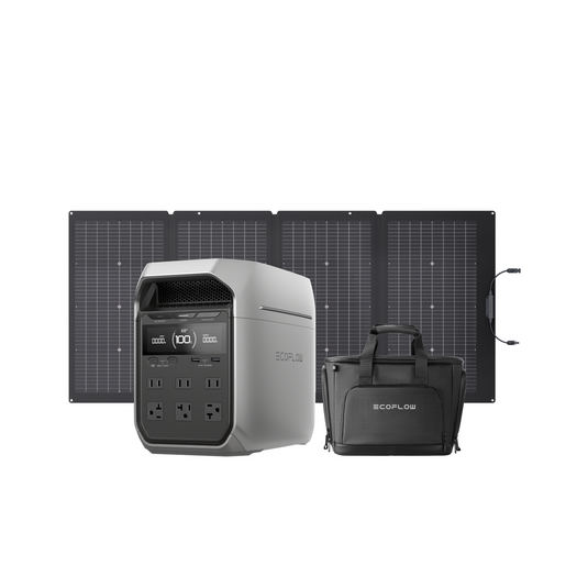 EcoFlow DELTA Plus 3 + 220W Solar Panel + DELTA 3 Series Waterproof Bag