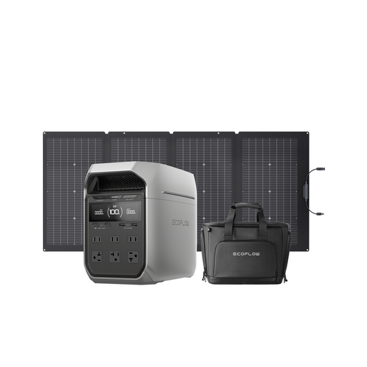 EcoFlow DELTA 3 Plus + 220W Solar Panel + DELTA 3 Series Bag - Flash Sale