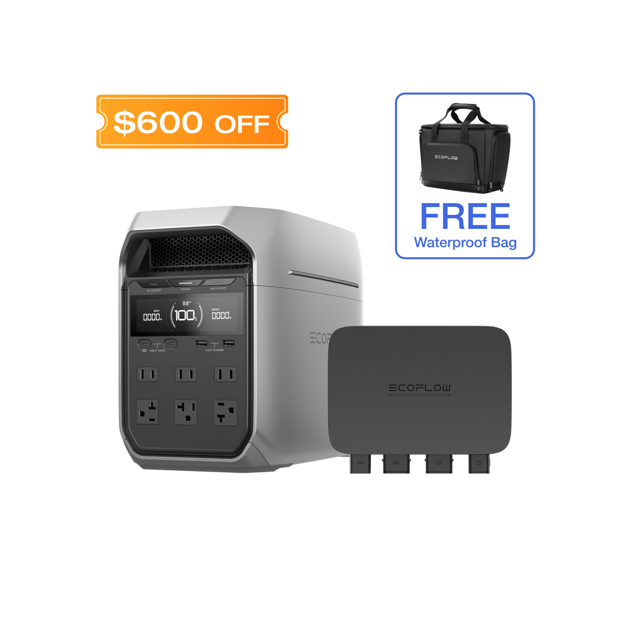 EcoFlow DELTA Pro Portable Power Station (Refurbished)