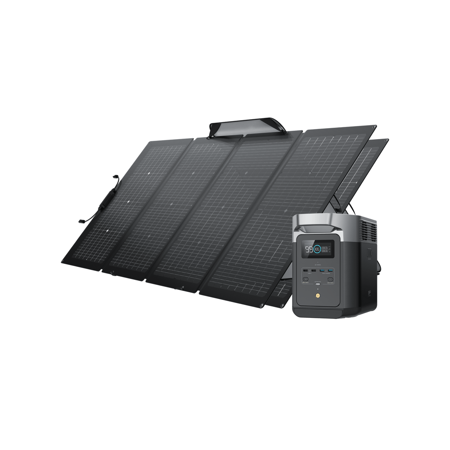 Load image into Gallery viewer, EcoFlow DELTA 2 Portable Power Station + 220W Portable Solar Panel - Flash Sale
