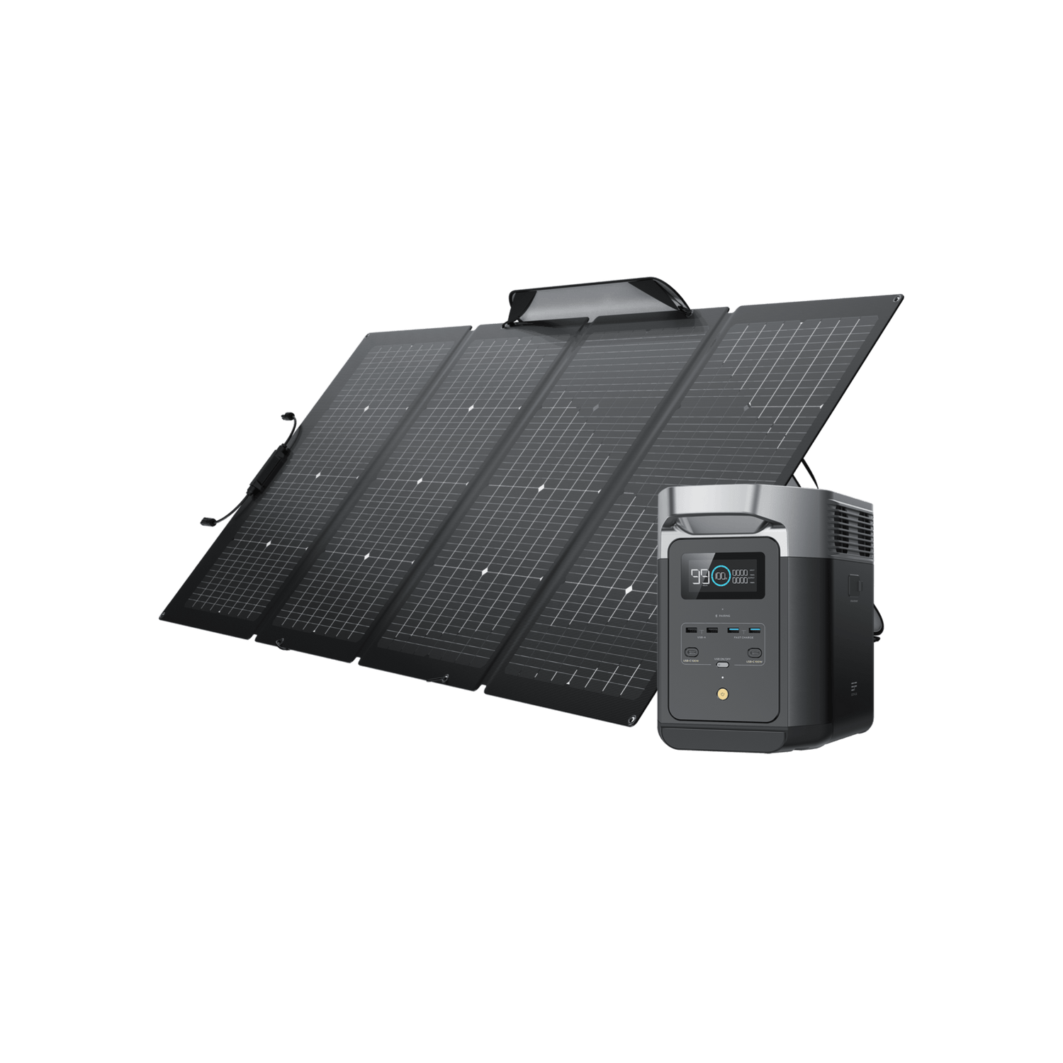 Load image into Gallery viewer, EcoFlow DELTA 2 Portable Power Station + 220W Portable Solar Panel - Flash Sale
