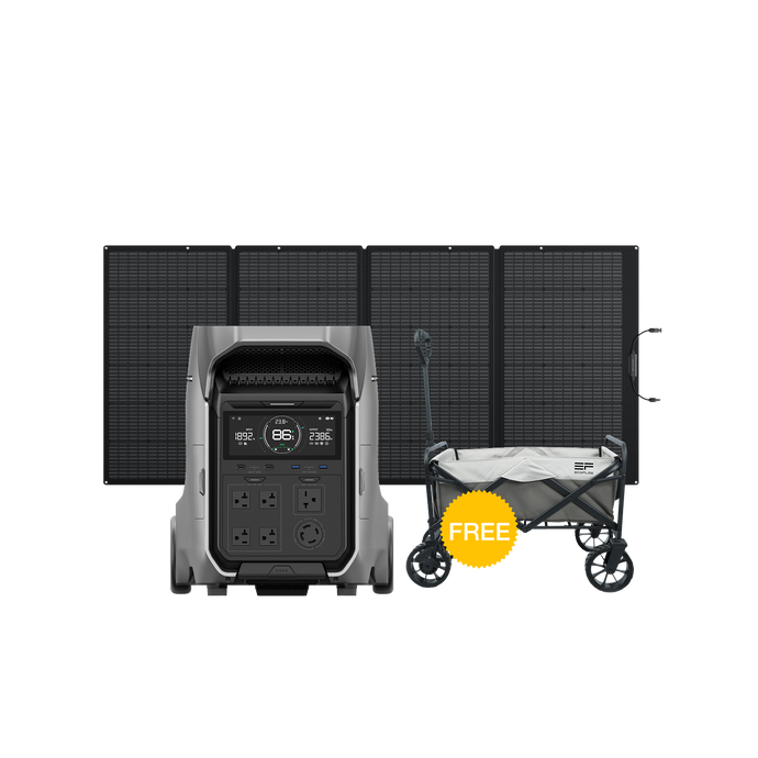 EcoFlow DELTA Pro 3 Solar Generator (PV400W)