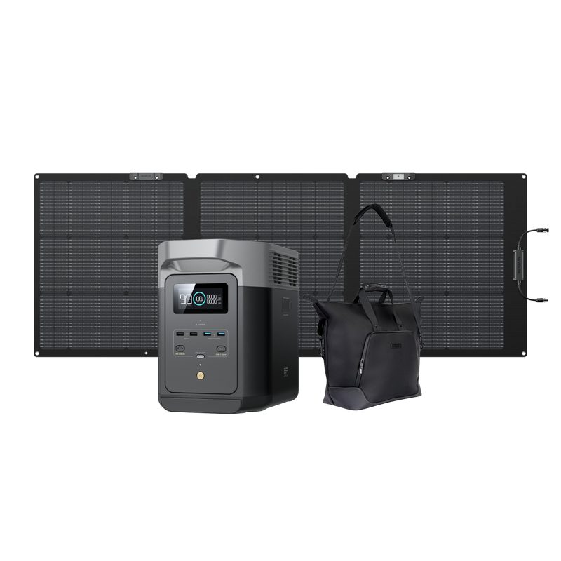 Load image into Gallery viewer, EcoFlow DELTA 2 (950) Portable Power Station + 160W Solar Panel +Free Bag
