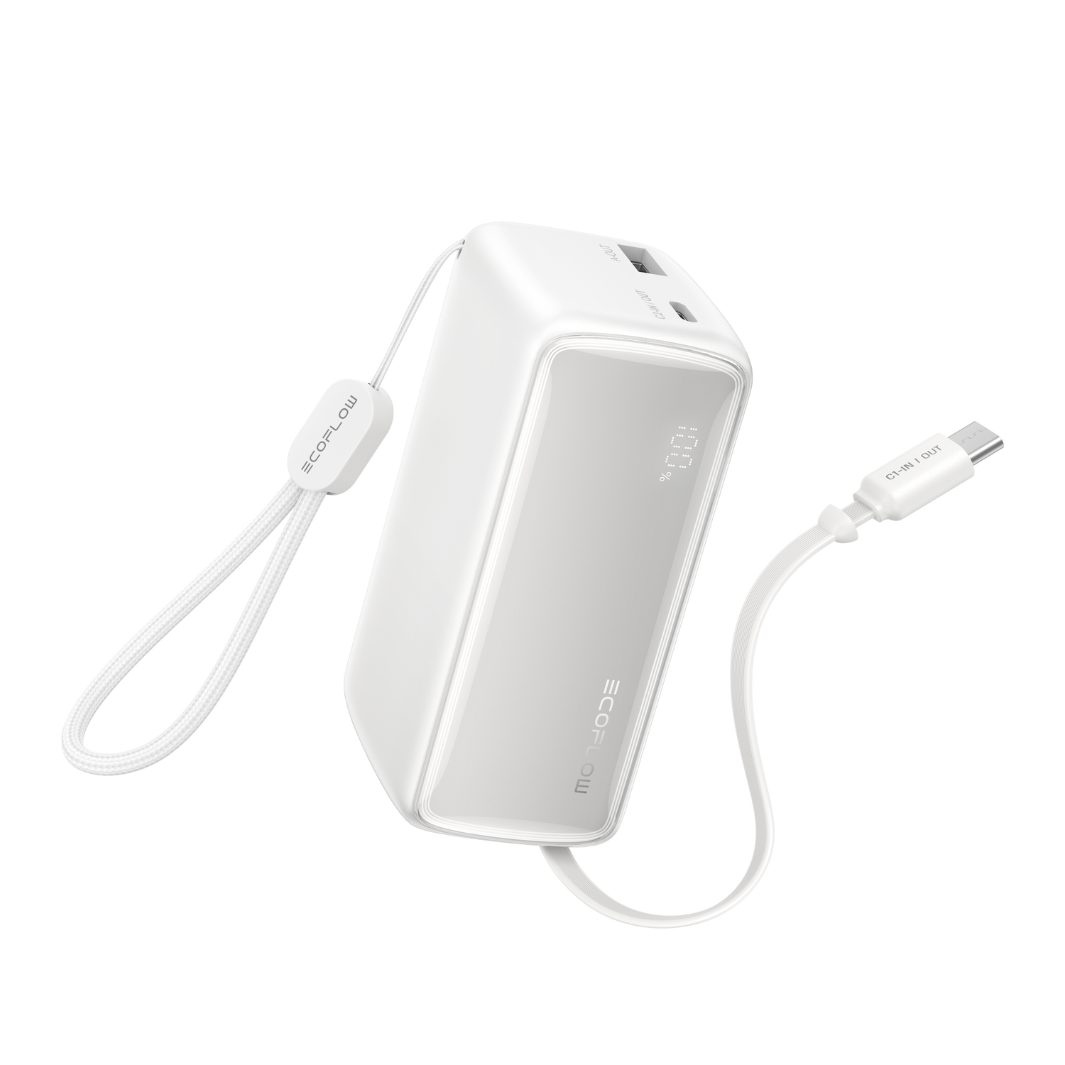 Load image into Gallery viewer, EcoFlow RAPID Power Bank (10K, 45W, Retractable Cable)
