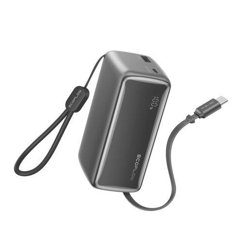 EcoFlow RAPID Power Bank (10K, 45W, Retractable Cable)