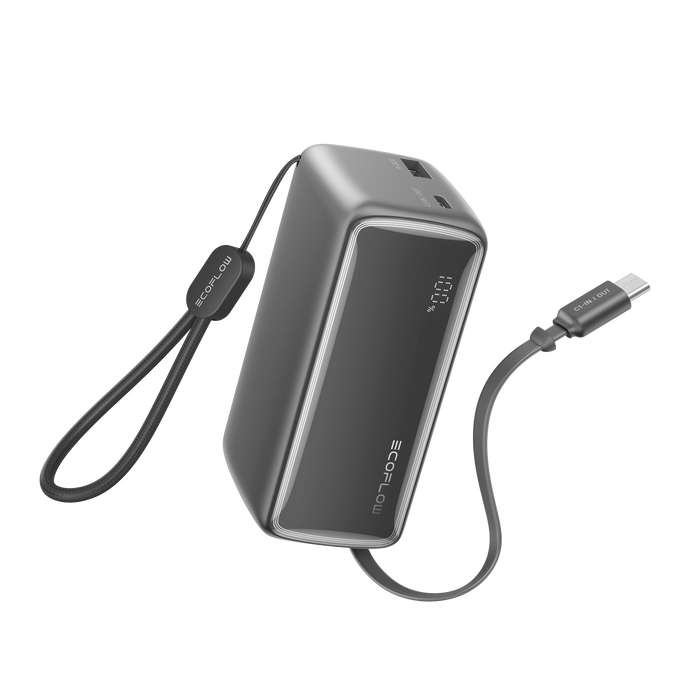 EcoFlow RAPID Power Bank (10K, 45W, Retractable Cable)