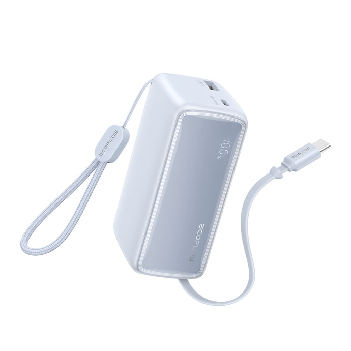 EcoFlow RAPID Power Bank (10K, 45W, Retractable Cable)