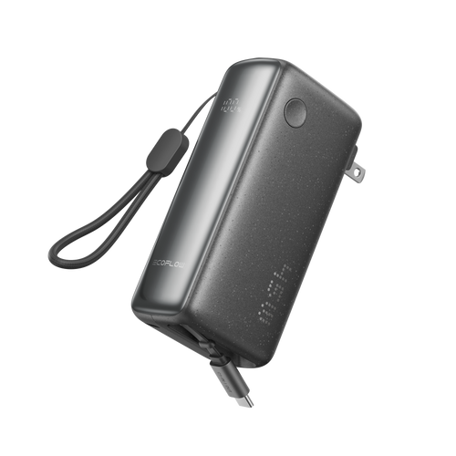 EcoFlow RAPID 3-in-1 Power Bank (10K, 45W, Retractable Cable & AC Plug)