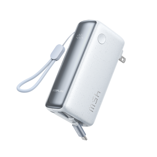 EcoFlow RAPID 3-in-1 Power Bank (10K, 45W, Retractable Cable & AC Plug)