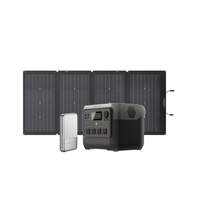 EcoFlow RIVER 2 Pro + 220W Portable Solar Panel + PAPID (5000mAh)