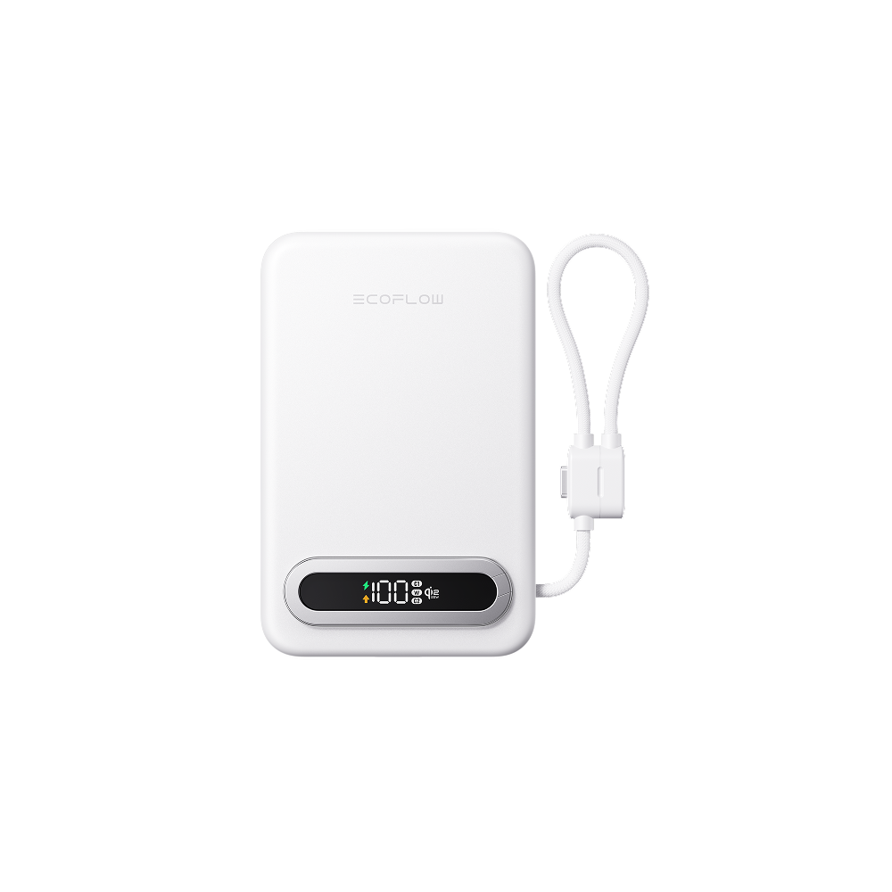 Load image into Gallery viewer, EcoFlow RAPID Mag Qi2.2 Magnetic Power Bank (10,000mAh, 25W, Built-in USB-C Cable)
