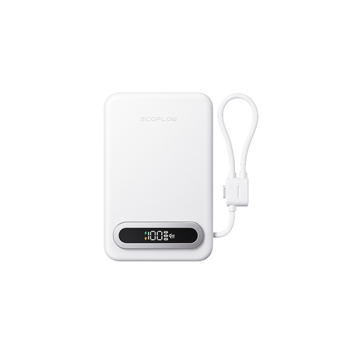 EcoFlow RAPID Mag Qi2.2 Magnetic Power Bank (10,000mAh, 25W, Built-in USB-C Cable)