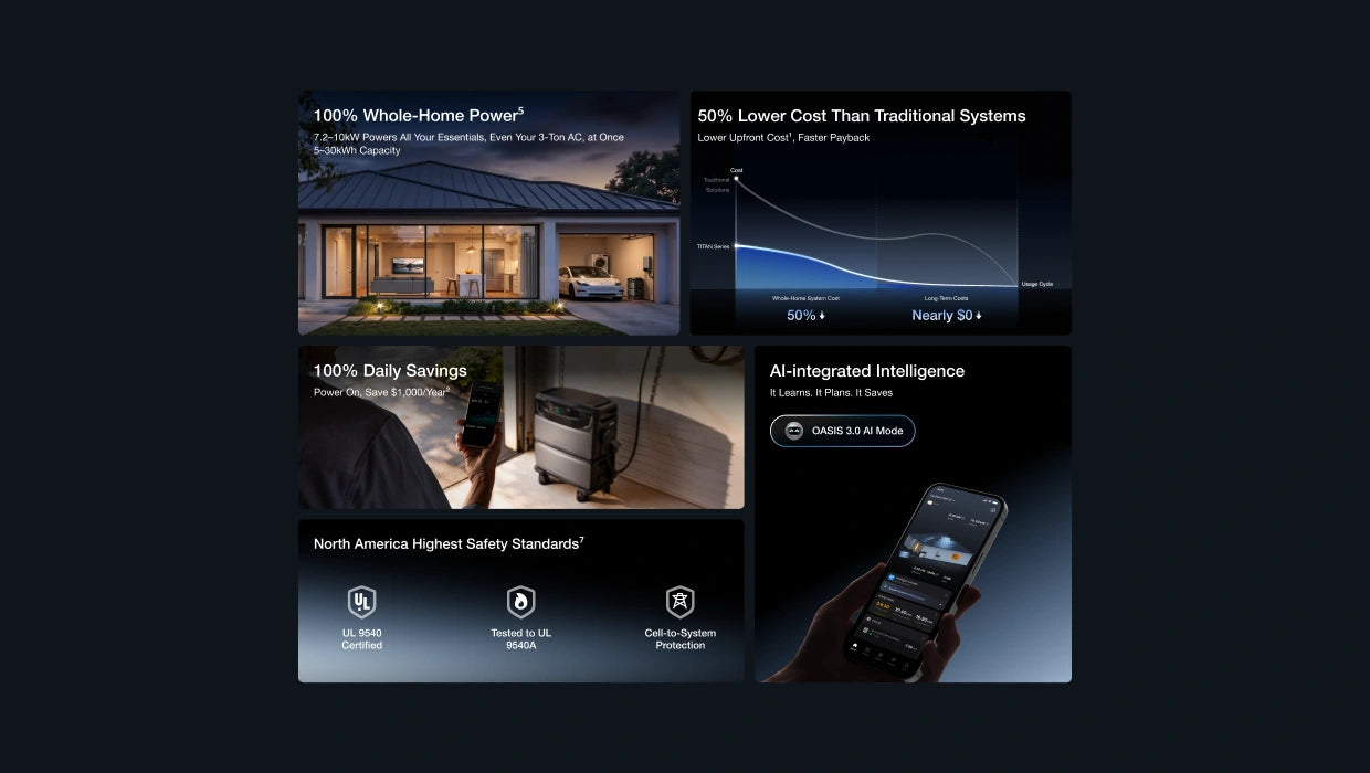 Load image into Gallery viewer, EcoFlow TITAN 5000 Whole-Home Backup Power

