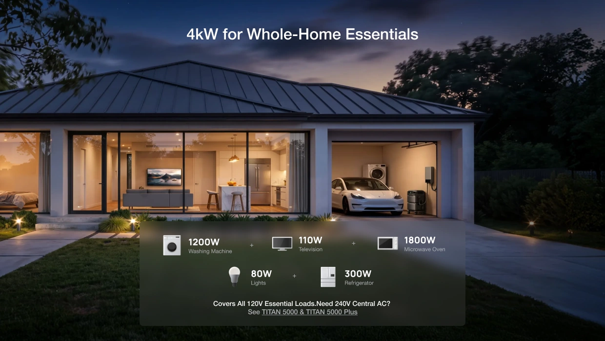 EcoFlow TITAN 5000 Classic Whole-Home Backup Power