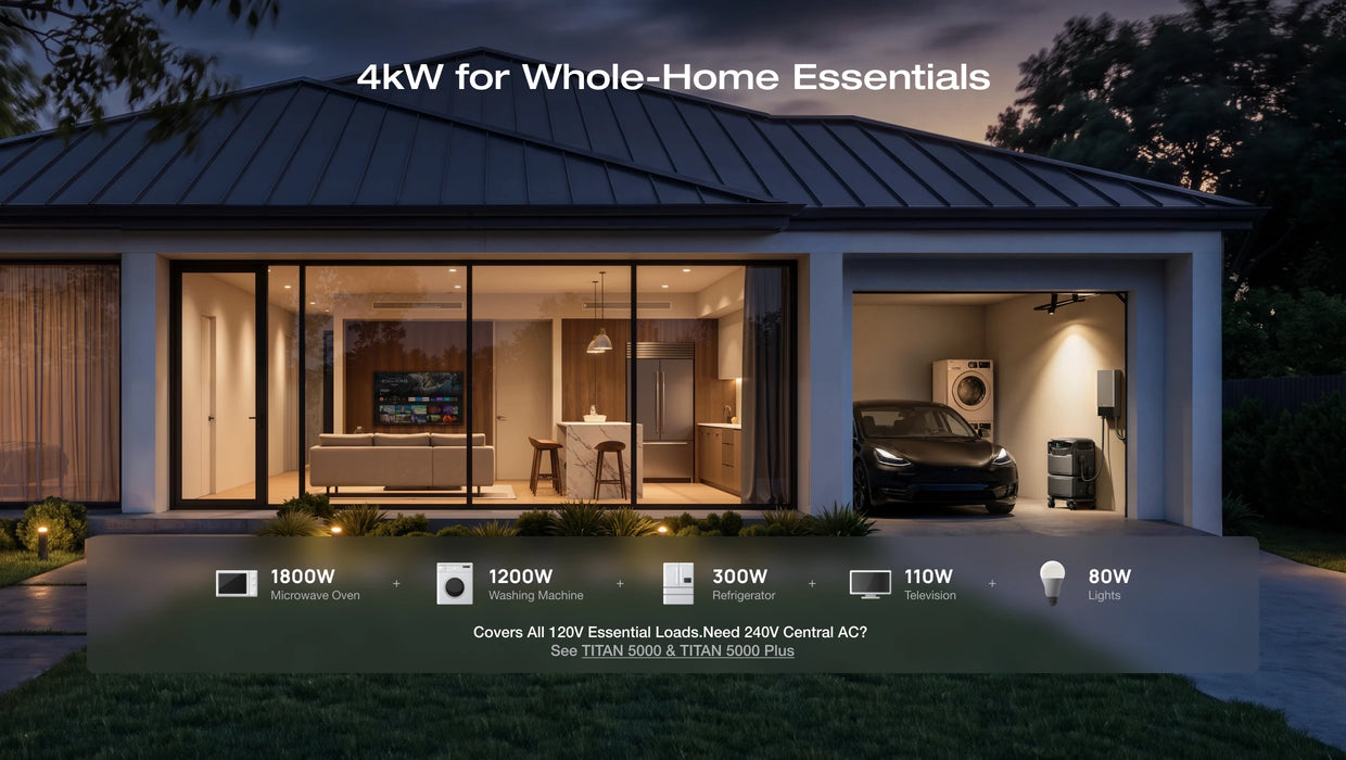 EcoFlow TITAN 5000 Classic Whole-Home Backup Power