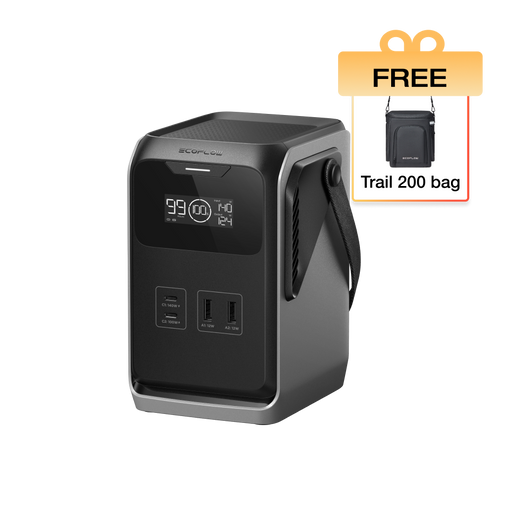 EcoFlow TRAIL 200 DC + Free Bag - Flash Sale