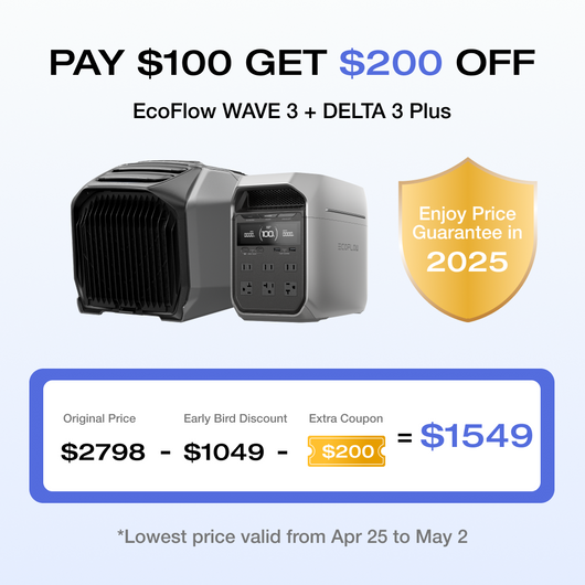 Coupon supplémentaire EcoFlow WAVE 3 de 200 $