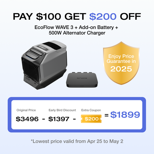 Coupon supplémentaire EcoFlow WAVE 3 de 200 $
