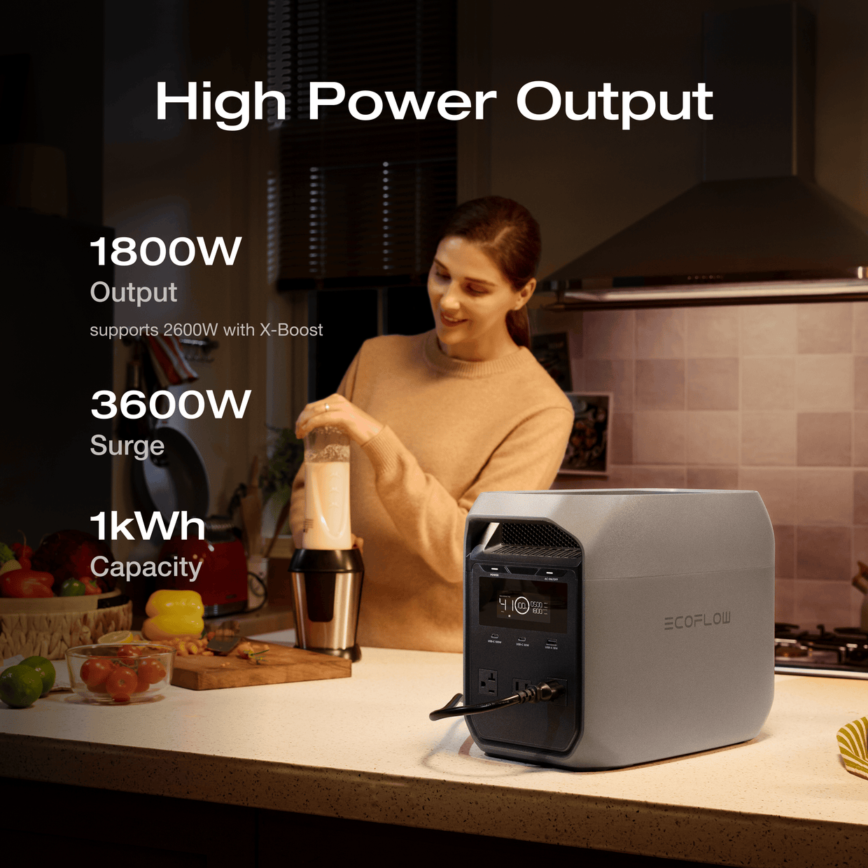 Station d'alimentation portable EcoFlow DELTA 3 Classic (1024 Wh)