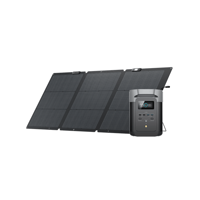 EcoFlow DELTA 2 + 160W Portable Solar Panel