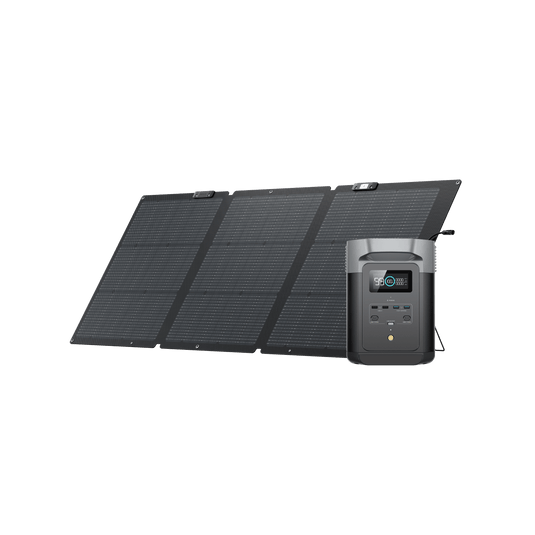 EcoFlow DELTA 2 + 160W Portable Solar Panel