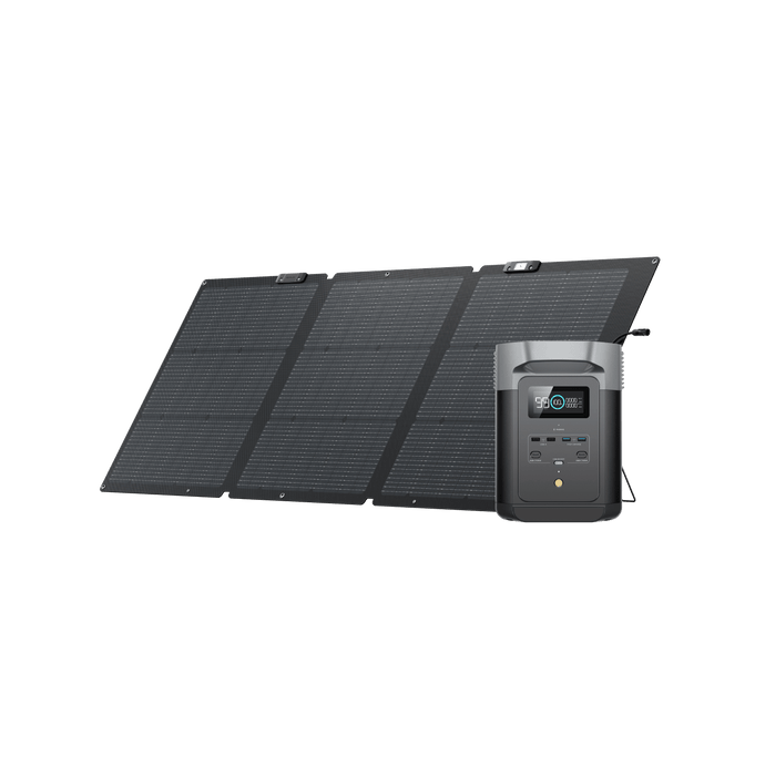 EcoFlow DELTA 2 + 160W Portable Solar Panel - Flash Sale