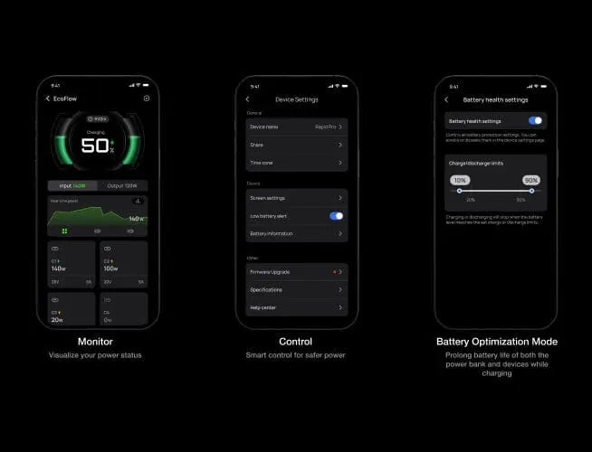 In-app Power Management & Customisation