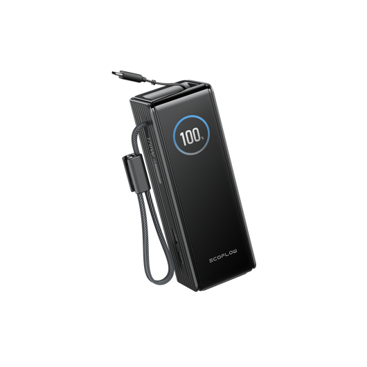 EcoFlow RAPID Power Bank (25,000mAh, 170W, 100W Built-In and Retractable Cables)