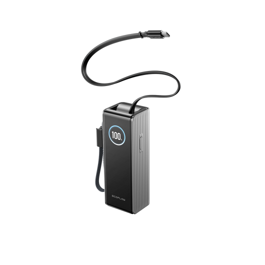 EcoFlow RAPID Power Bank (25,000mAh, 170W, 100W Built-In and Retractable Cables)