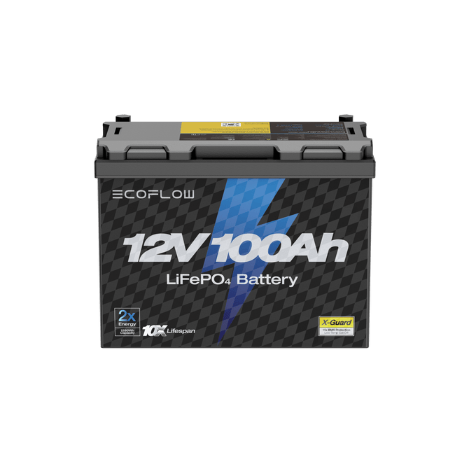 EcoFlow Lithium 12V 100Ah Deep Cycle LiFePO4 Battery - Flash Sale
