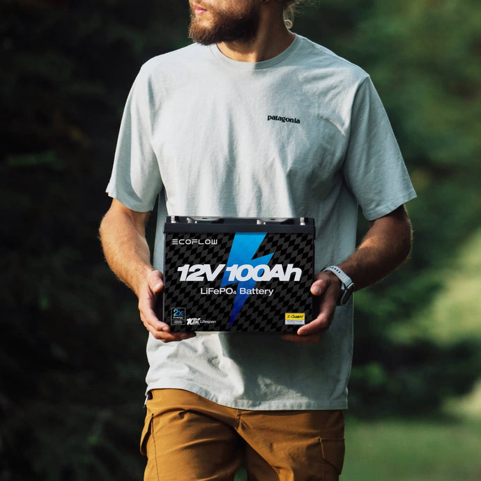 EcoFlow Lithium 12V 100Ah Deep Cycle LiFePO4 Battery - Flash Sale
