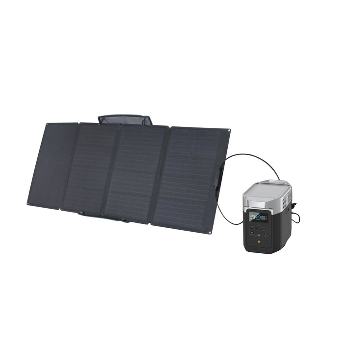 EcoFlow DELTA 2 + 160W Portable Solar Panel