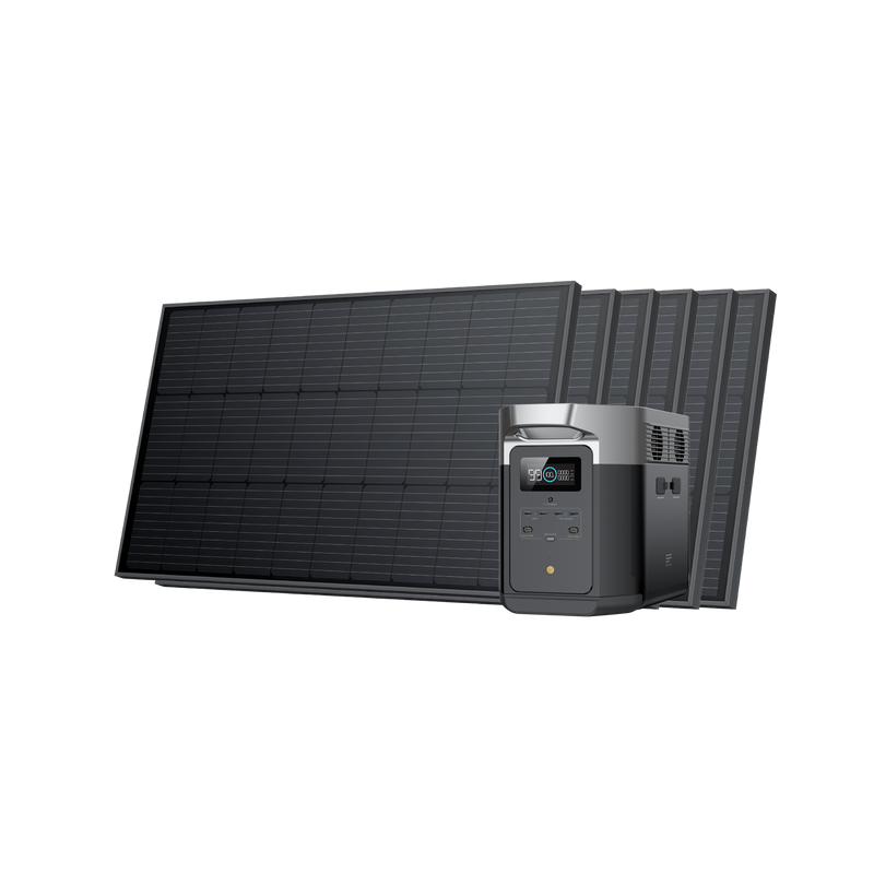Load image into Gallery viewer, EcoFlow DELTA Max Portable Power Station + 100W Rigid Solar Panel

