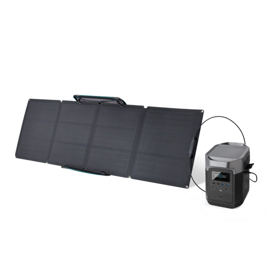 EcoFlow DELTA + 110W Portable Solar Panel