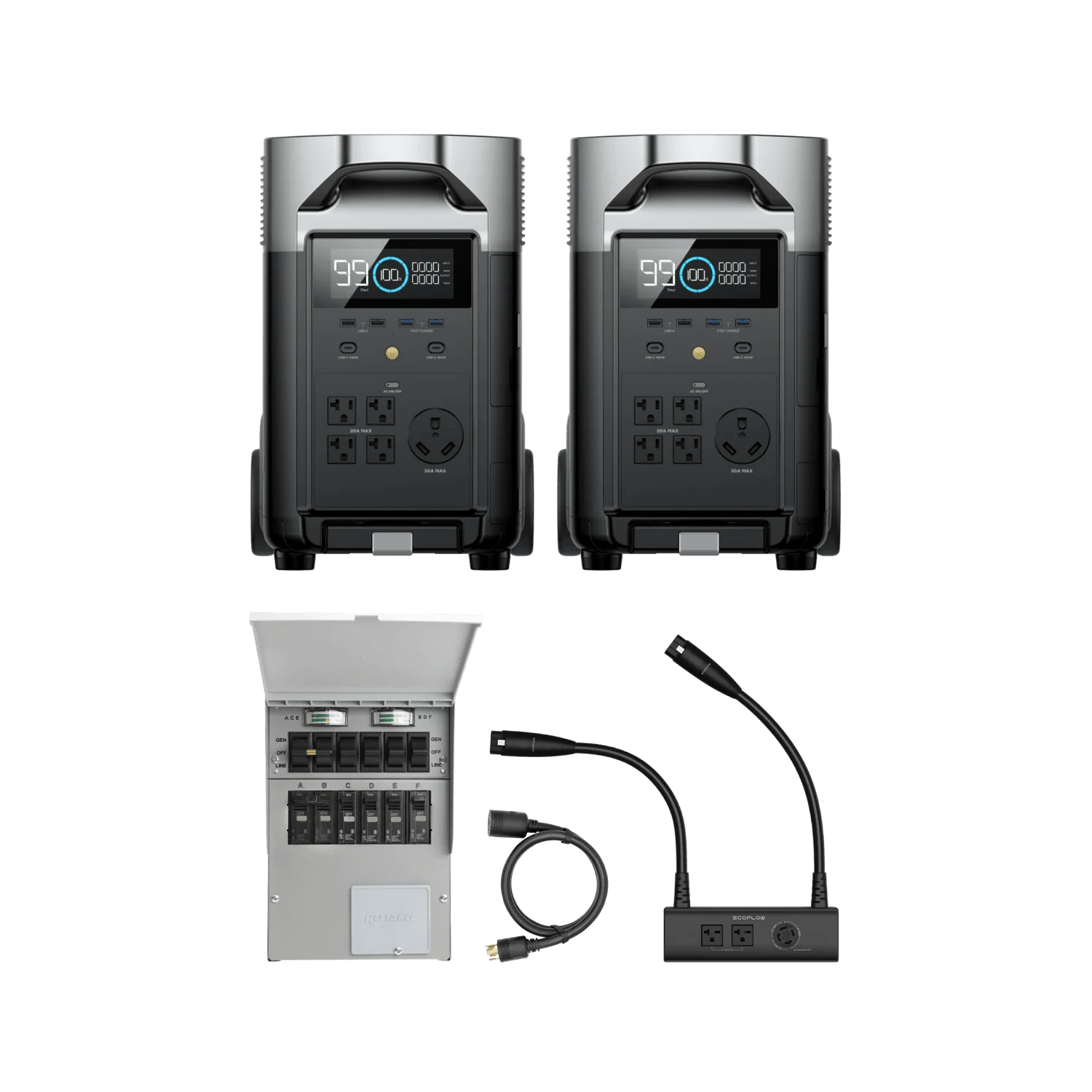お歳暮 時期 EcoFlow Switch Transfer + Hub Voltage Double + Pro*2 DELTA その他