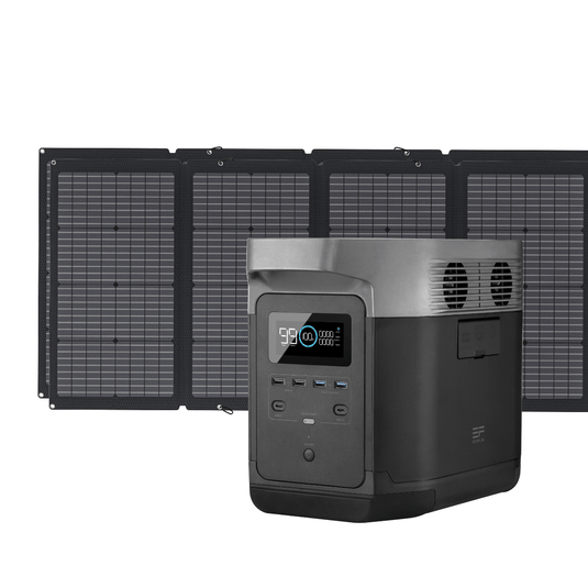 Ecoflow Tech Portable Power DELTA (1300) / 2 EcoFlow DELTA + 220W Solar Panel