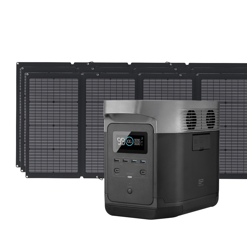 Load image into Gallery viewer, Ecoflow Tech Portable Power DELTA (1300) / 3 EcoFlow DELTA + 220W Solar Panel
