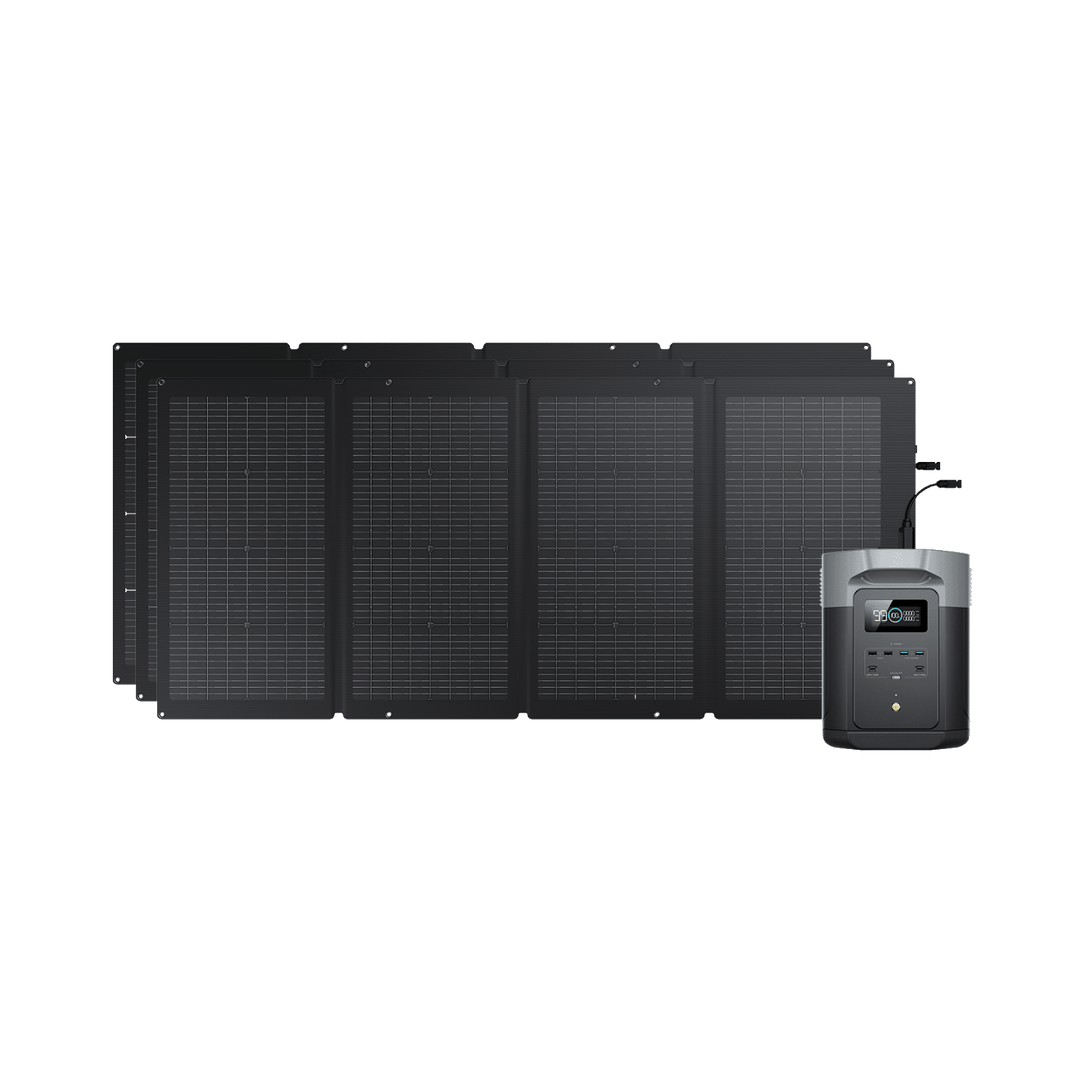 EcoFlow DELTA 2 Max Solar Generator (PV220W) 4*220W + DELTA 2 Max