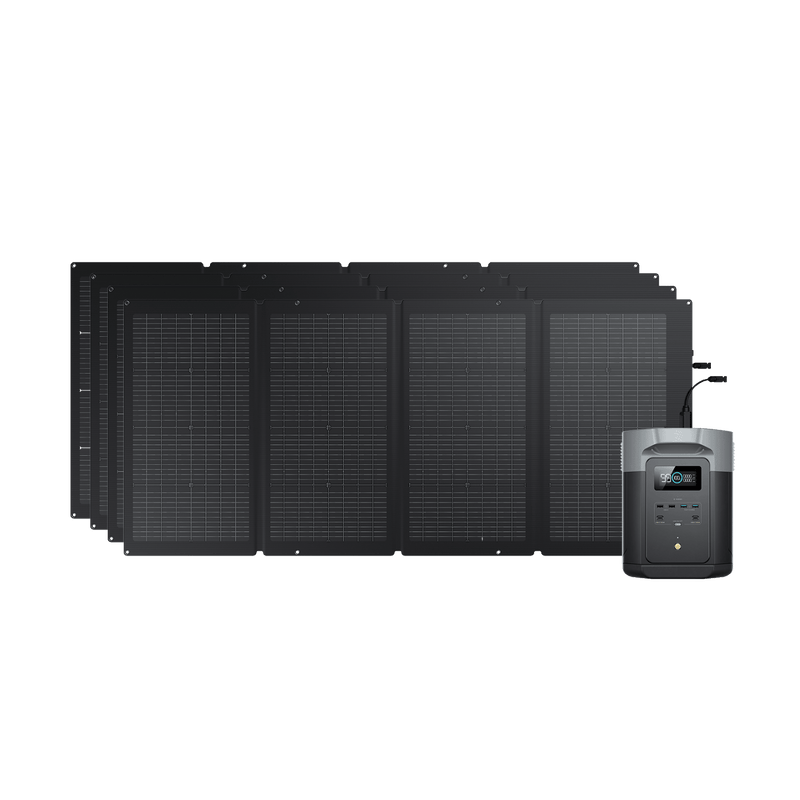 Load image into Gallery viewer, EcoFlow US 4*220W + DELTA 2 Max EcoFlow DELTA 2 Max + 220W Portable Solar Panel
