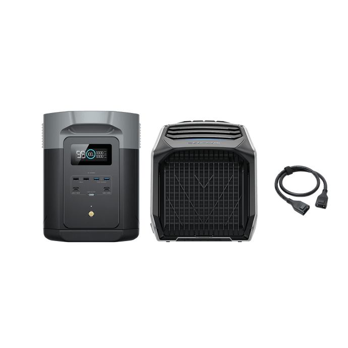 EcoFlow US EcoFlow WAVE 2 Portable Air Conditioner + DELTA 2 Max Portable Power Station